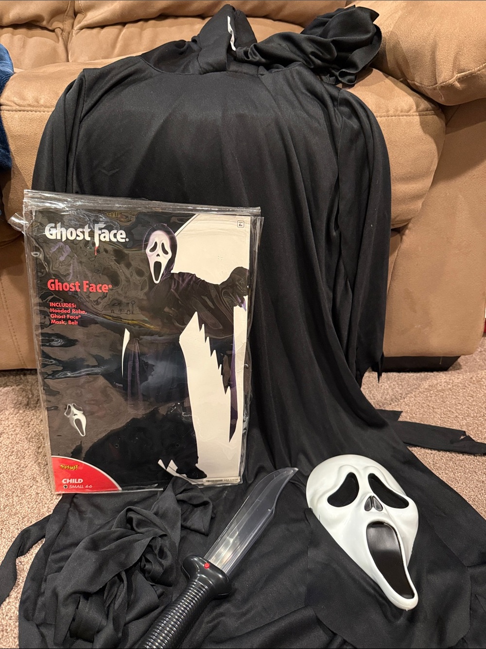 Spirit Ghost Face Kids Costume - Black